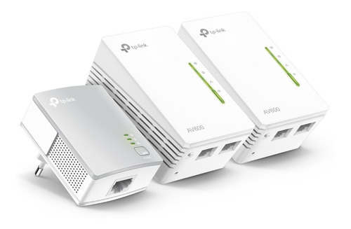 Adaptadores Kit Powerline Tp-link Av600 Tl-wpa4220 Tkit