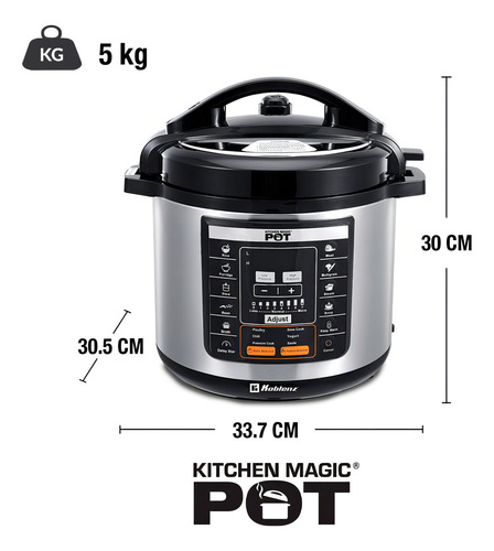 Olla De Presión Eléctrica Multifunción Koblenz Magic Pot Plateado 60 (Usado)