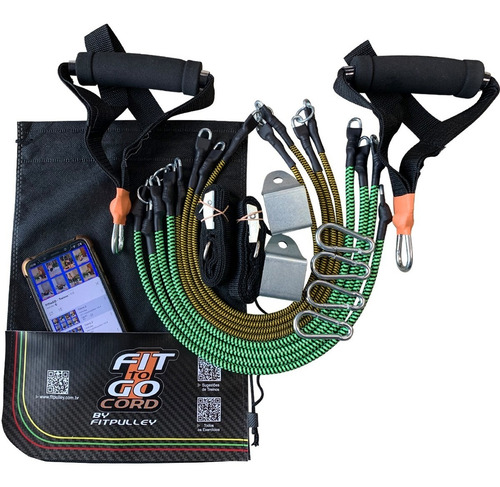 Imagem 1 de 10 de Elásticos Para Exercícios Fittogo Cord 60 Revestido (seguro)