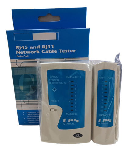 Tester De Red Probador Cable Redes Rj45 Rj11 Utp + Funda