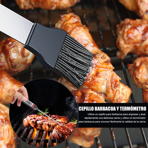 Utensílios Para Churrasco 25 Peças, Acessórios Para Grelha