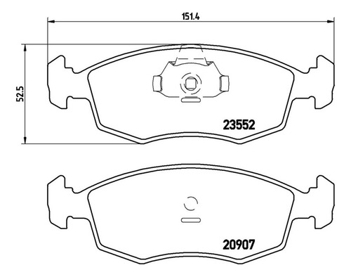 Brembo Balatas Fiat Strada Adventure 2007-2011 Delantero
