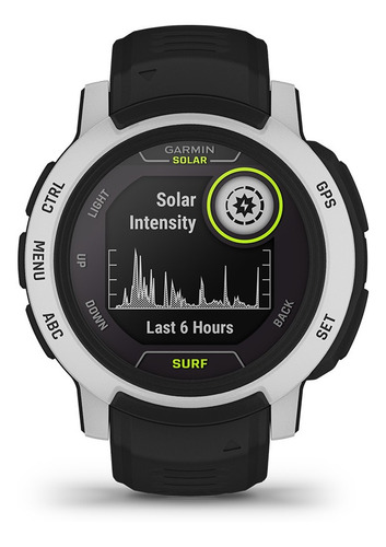 Reloj Smartwatch Garmin Instinct 2 Solar Edición Surf Color de la caja Negro Color de la malla Negro Color del bisel Blanco