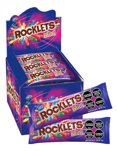Mini Rocklets 10 G X 15 Unidades Confites Chocolate Golosina