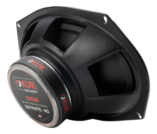 Par de Bocinas Para Automóvil OKUR ORS69 ORS Series 6X9 Pulgadas 250 Watts Máximo 100 Watts RMS 3 Vías 4 Ohms Color Negro By DB Drive