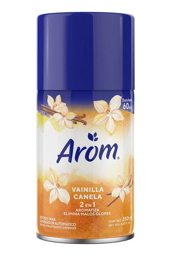 Aromatizante Ambiental Automatico Vainilla Canela Arom 250ml