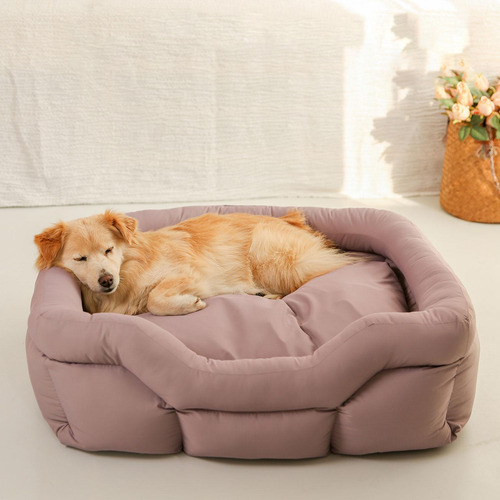 Cama Rectangular Para Perros Con Funda Extraíble Con