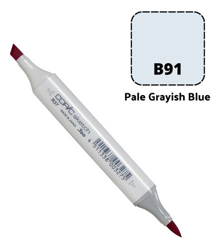 Marcador Copic Sketch Ponta Dupla Cor Pale Grayish Blue