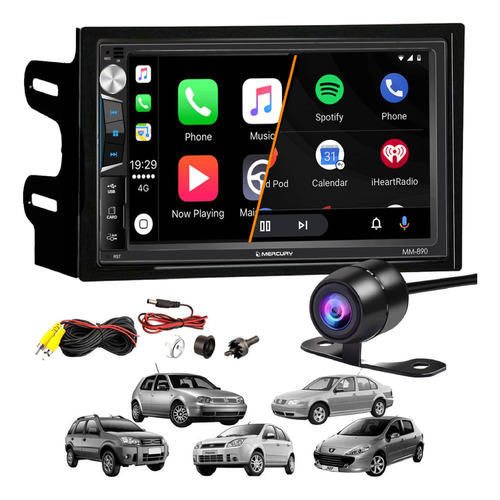 Pantalla Tactil Estereo Mirror Gps P/ Fox Polo 307 + Camara