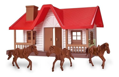 Rancho Western Texas Casa Fazendinha C/ 3 Cavalos - Usual 