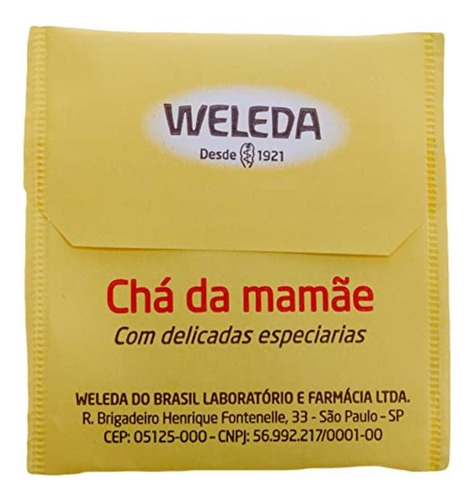 Kit Chá Da Mamãe Weleda Com 5 Unidades De 60 Sachês Cada