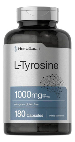 L-tirosina 1000 Mg Horbäach 180 Cápsulas