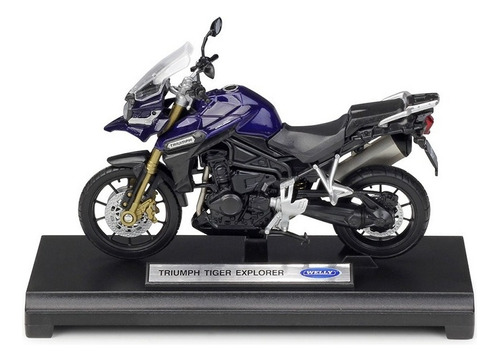 Maqueta De Motocicleta Triumph Tiger Explorer 1:18