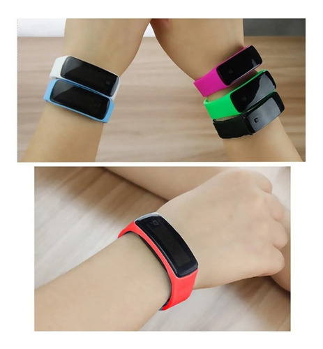 Reloj Pulsera Led Silicona Unisex Deportivo Ajustable Touch