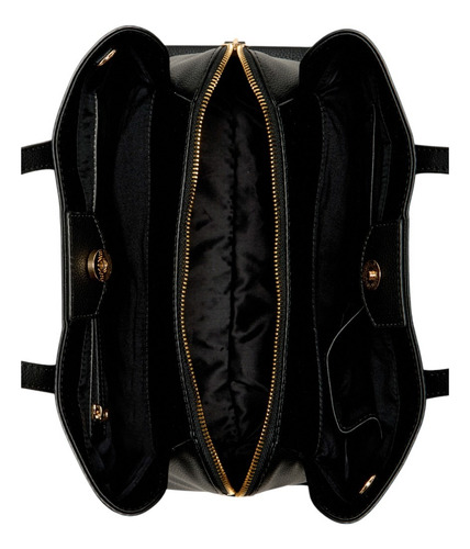 Bolsa Guess Factory Pg978707-bla Acabado de los herrajes Níquel Color Negro Correa de hombro Negro Diseño de la tela Lisa