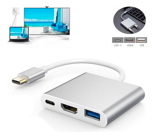 Adaptador Vídeo Tipo-c Exbom Smartphones C/ Mhl E Notebooks