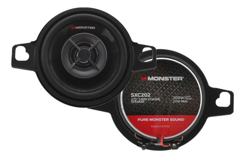Par Bocinas Coaxiales Monster 2.75 Pulgadas Sxc275 200w Máx.