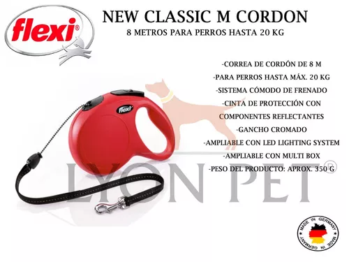 Correa Extensible Flexi New Classic Cordon M 8m / 20kg