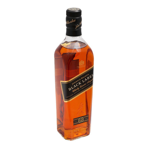 Imagen 1 de 4 de Johnnie Walker Black Label Blended Scotch 12 escocés 750 mL
