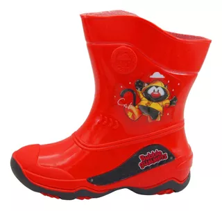 Bota Lluvia Niño Bubble Gummers Burbujas 15-21 Marino/rojo