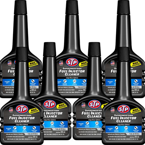 7 Stp Fuel Injector Cleaner - Aditivo Para Gasolina Cor Preto