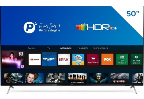 Smart Tv 50'' Led 4k Uhd Bluetooth Hdmi 50pug7625/78 Philips