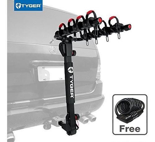 Tyger Auto Tgrk4b102b Deluxe 4bike Carrier Rack Se Adapta A