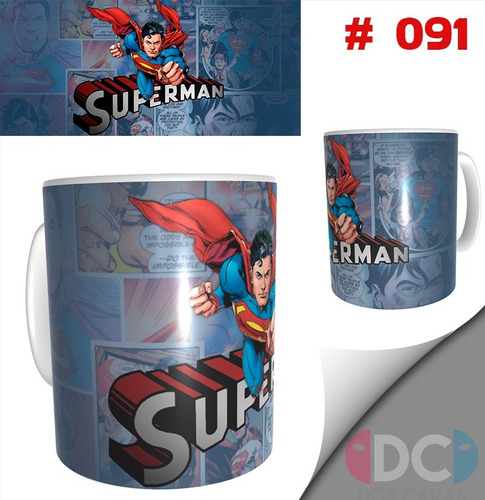 Imagen 1 de 4 de Taza Comics Coleccionable Dc Comics Superman # 093