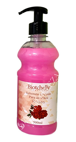 Sabonete Liquido Para As Mãos Biotchelly Rosas 500ml
