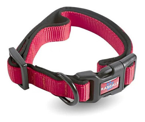 Collar Para Perro Grande Rascals Acolchonado Premium Color Rojo Neoprene - SBR Tamaño del collar L