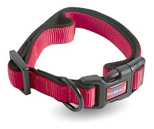 Collar Para Perro Grande Rascals Acolchonado Premium Color Rojo Neoprene - Sbr Tamaño Del Collar L