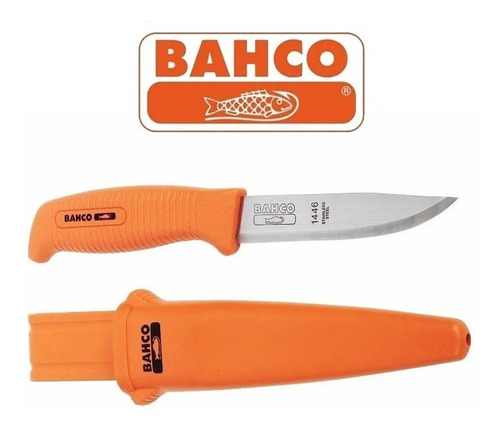 Imagen 3 de 10 de Cuchillo Bahco 1446 De Acero Inoxidable Con Funda Rigida