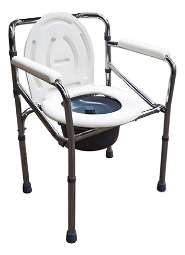 Silla Baño Discapacitado - Cómodo Plegable Cromado