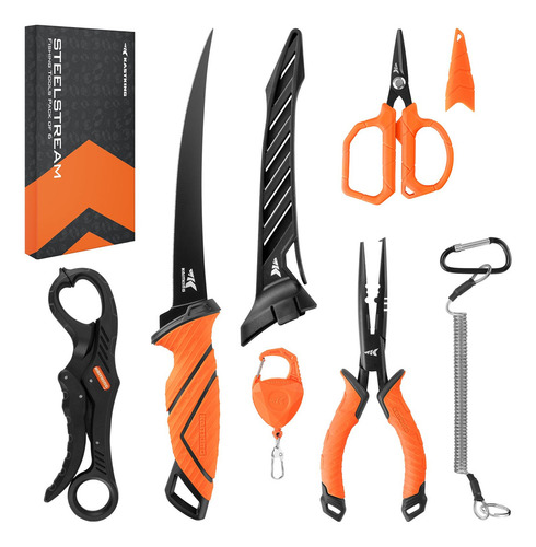 Juego De Herramientas De Pesca 6 Piezas Alicates Cuchillo Ti