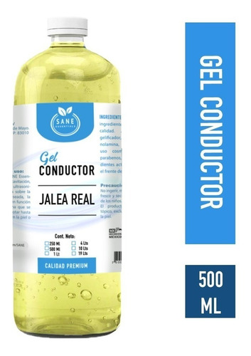 Gel Conductor Jalea Real Hipoalergénico Humectante 500 Ml