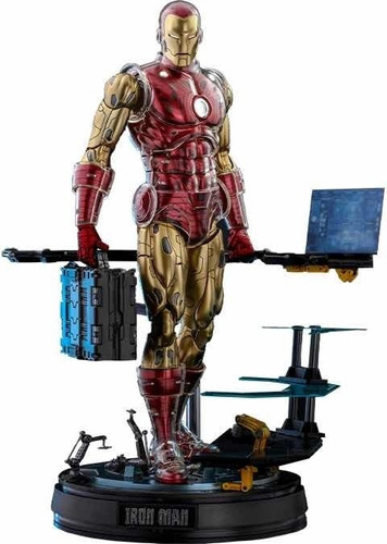 Iron Man Origins Deluxe 1/6 Marvel Hot Toys Diecast (metal)