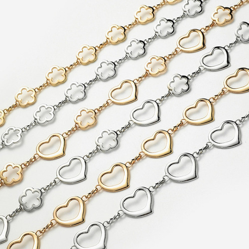 Nuevo (2#molde) Cadena De Cintura Con Flor De Corazón Hueco
