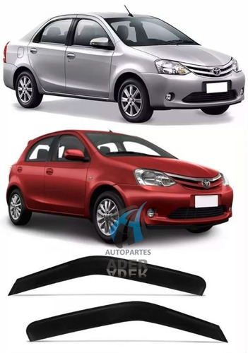 Deflectores Ventanilla Delantero Toyota Etios Adhesivo