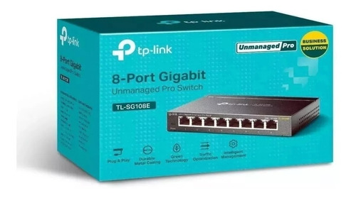 Imagem 1 de 1 de Tp-link / Hub Switch 08p / Gigabit Tl-sg108e