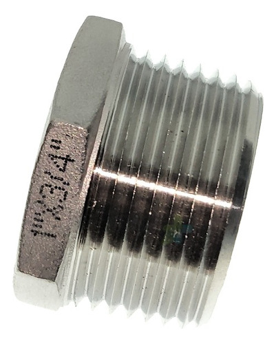 Conexión Reducción Bushing De 1 A 3/4 Acero Inoxidable