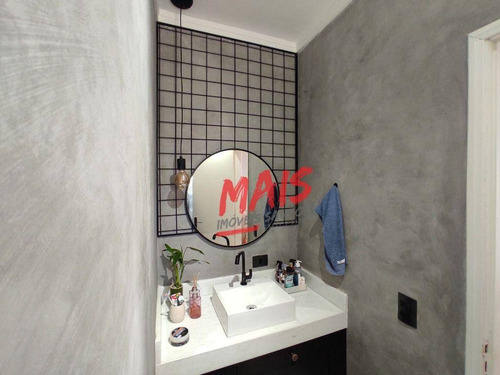 Imagem 16 de 26 de Apartamento Triplex Com 3 Dormitórios À Venda, 135 M² Por R$ 550.000 - Estuário - Santos/sp - Ap6279