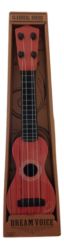 Guitarra Ukelele 4 Cuerda Símil Madera Juguete Niños Musical