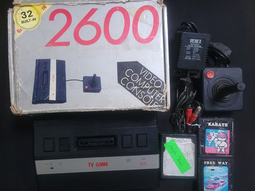 Consola Atari 2600 Jr + 1 Control + 3 Juegos + Caja (Usado)