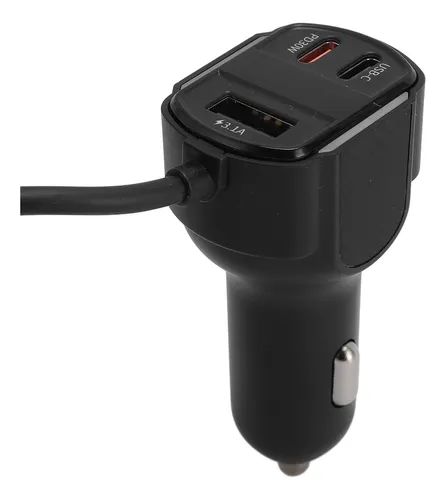 Adaptador De Coche De Carga Rápida Micro Usb Tipo C Multifun
