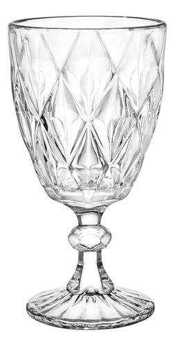 Copa Vidrio Labrada 350ml X 6 Unidades Transparente