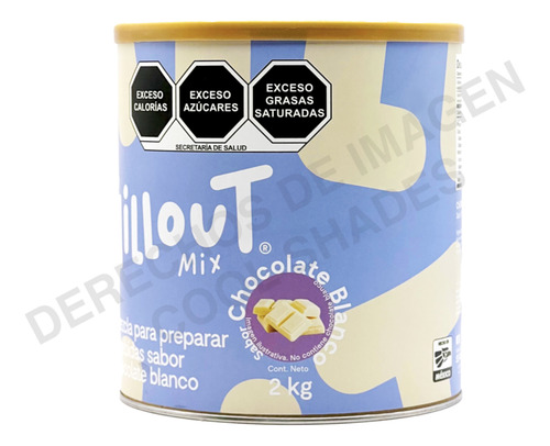 Polvo Para Preparar Bebidas Chill Out 2kg Chocolate Blanco