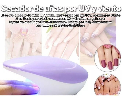Imagen 2 de 5 de Cabina Secador Uñas Touchbeauty As-1439 Uv Y Ventilador