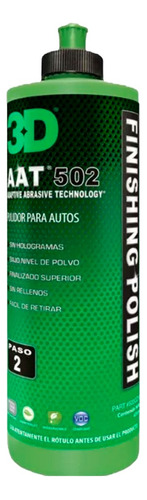 3d Aat 502 Finishing Polish De 500ml Abrillantador