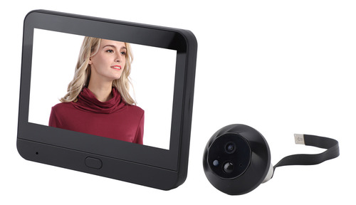 Cámara Digital Doorbell Miephole Viewer, Color De 4,3 Pulgad