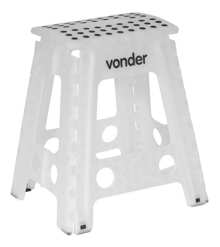 Banqueta Plastica Dobrável 150kg 450mm Vonder Com Alça